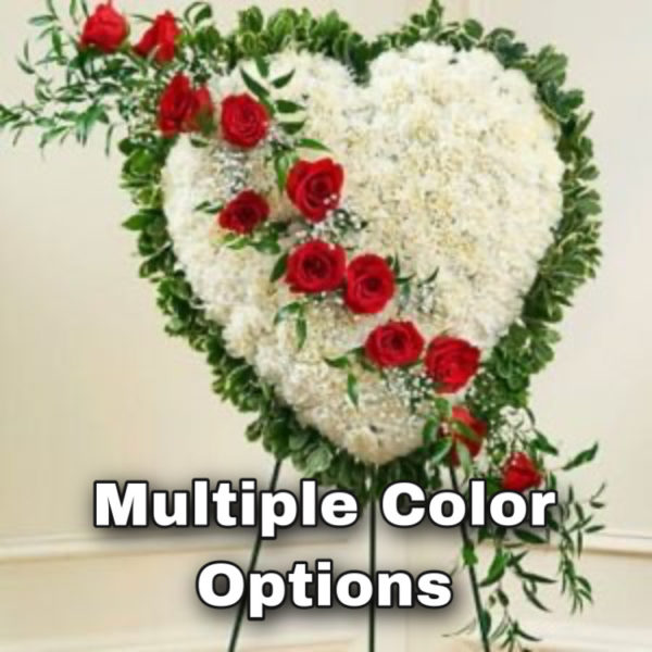 Undying Love Floral Heart - Multiple Color Options