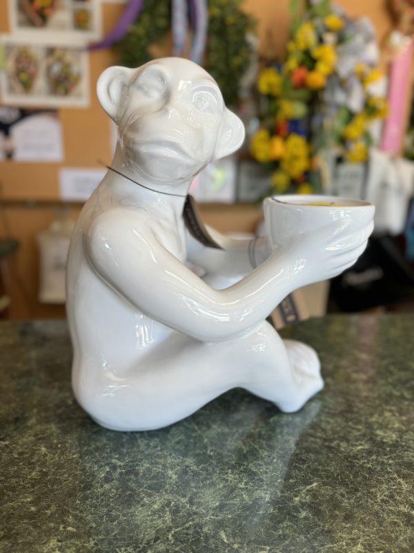 Harp & Finial Porcelain Monkey