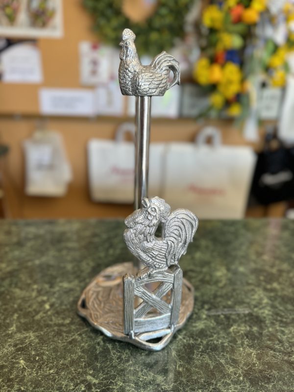 Arthur Court Rooster Paper Towel Holder